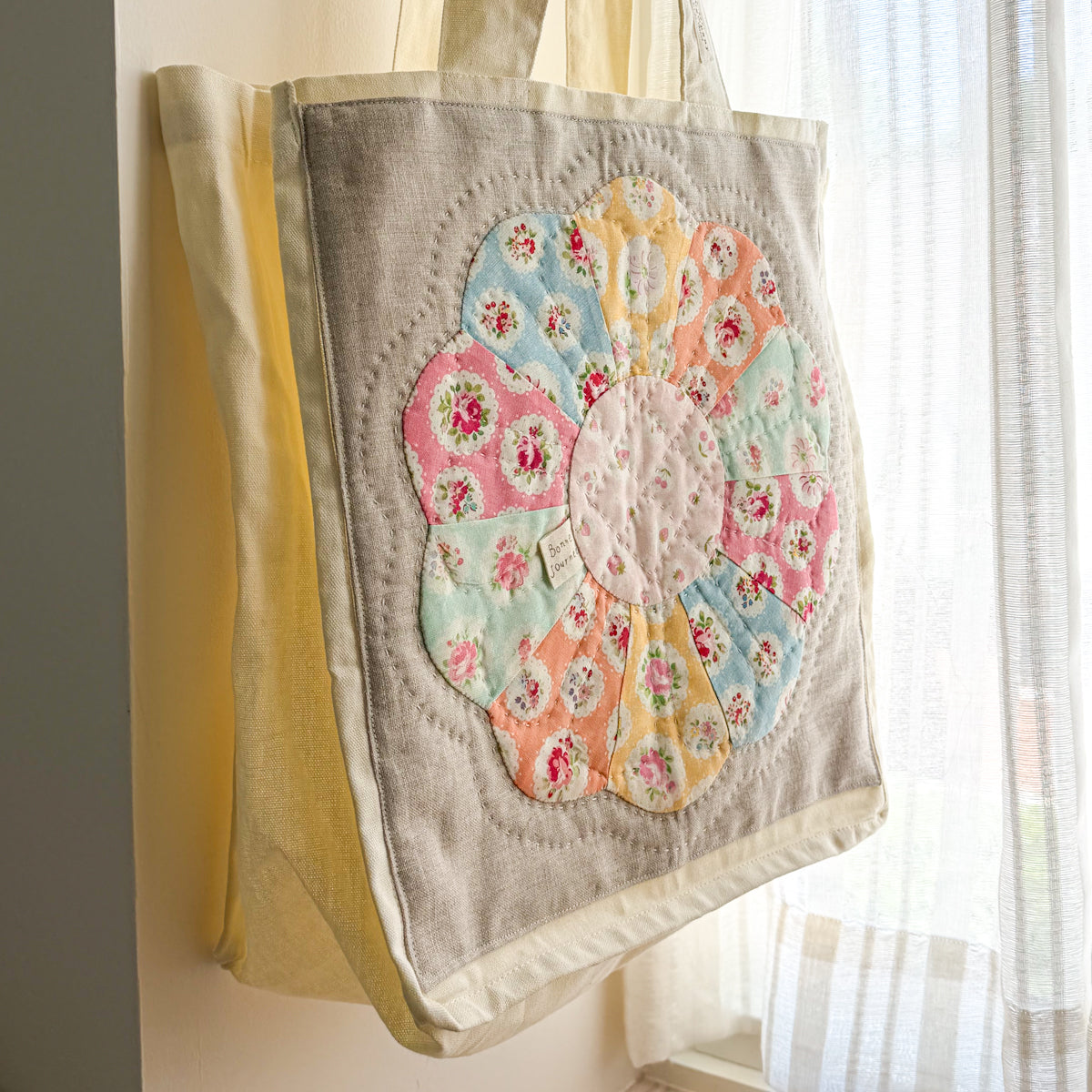 Canvas Tote Bag featuring Patchwork by Amy Sinibaldi | Choose style