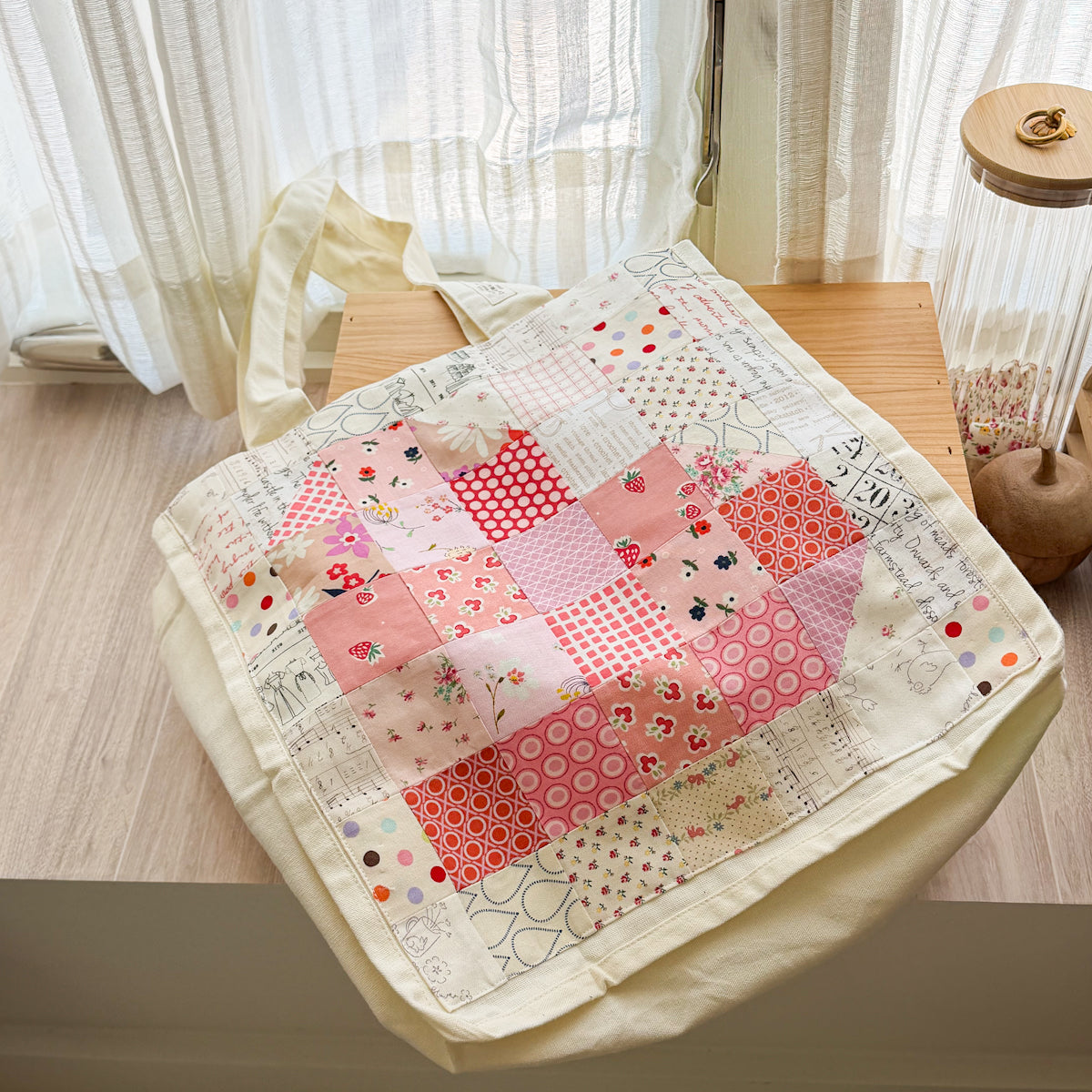 Canvas Tote Bag featuring Patchwork by Amy Sinibaldi | Choose style