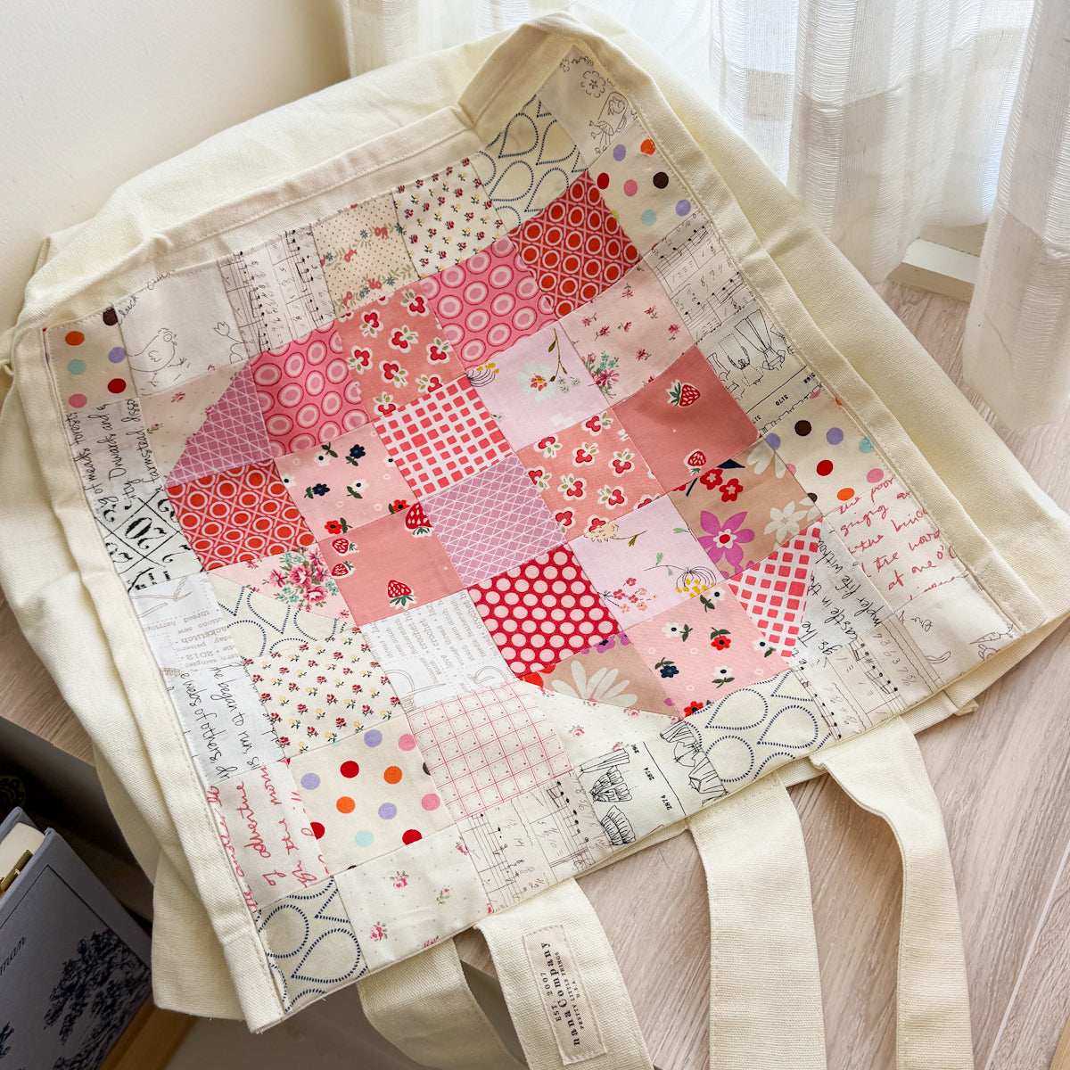 Canvas Tote Bag featuring Patchwork by Amy Sinibaldi | Choose style