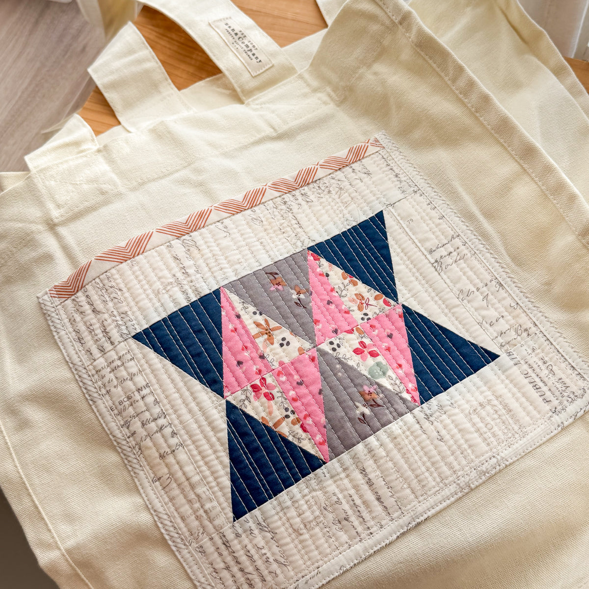 Canvas Tote Bag featuring Patchwork by Amy Sinibaldi | Choose style