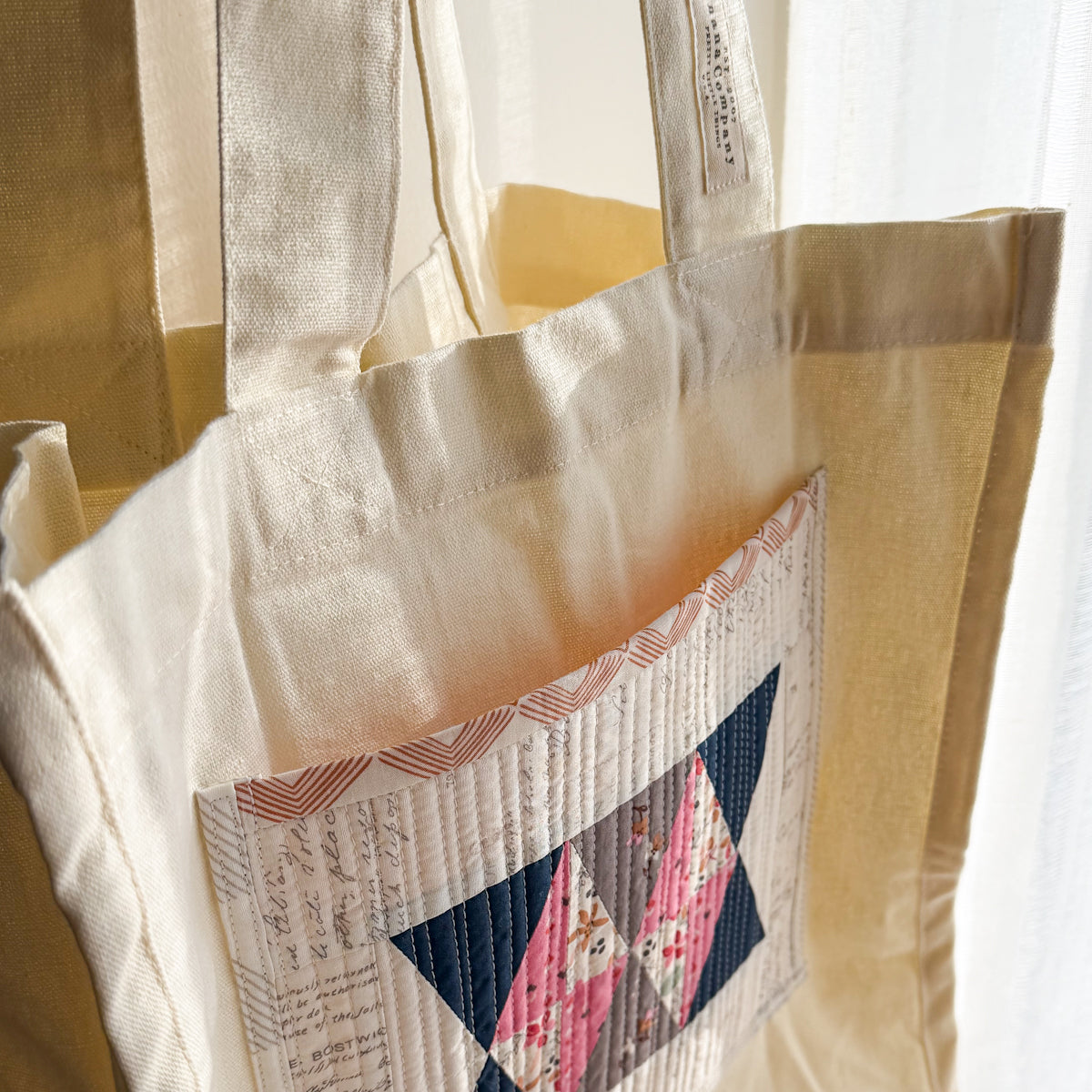 Canvas Tote Bag featuring Patchwork by Amy Sinibaldi | Choose style
