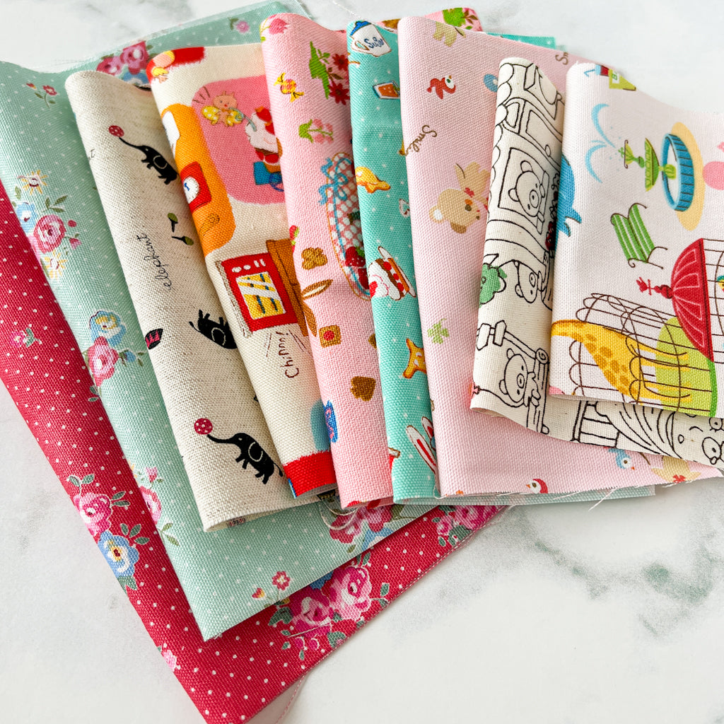 Cute Japanese Fabrics Scrap Bundle