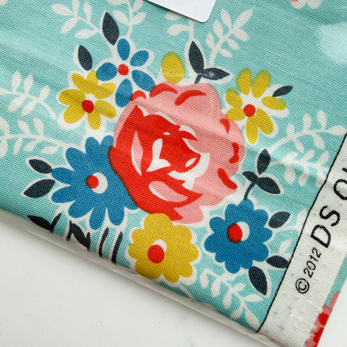 DS Quilts Extremely Rare Aqua Large Floral | FQ