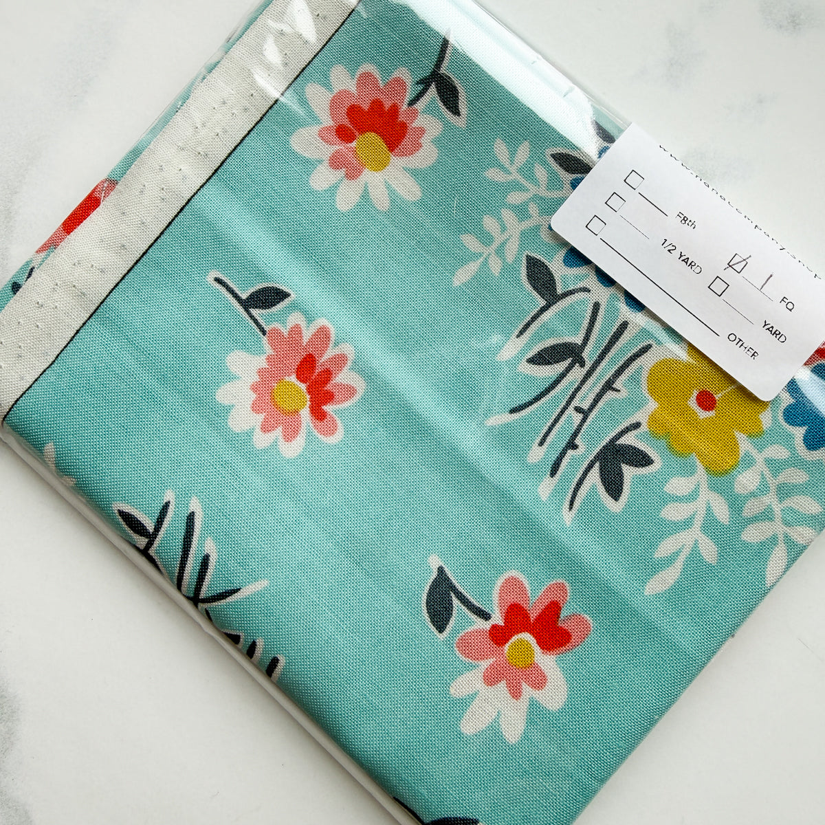 DS Quilts Extremely Rare Aqua Large Floral | FQ