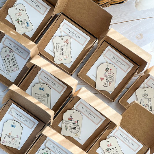 Handmade Decorative Wooden Tags for Gifts and Organization