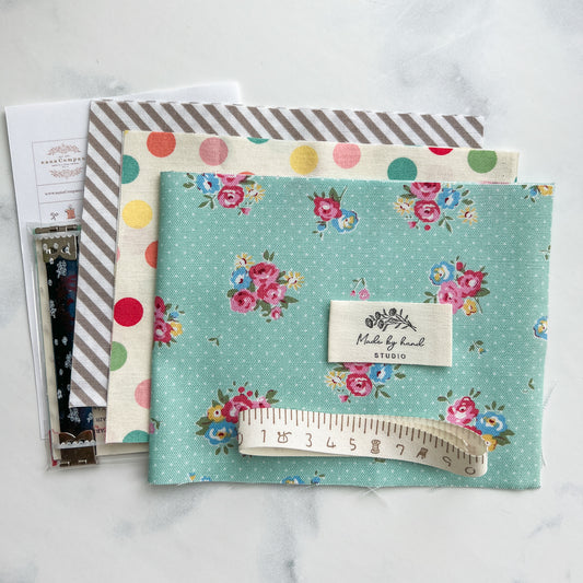 Fun and Flexy Frame Pouch Kit | Minty Green Flower Sugar Maison