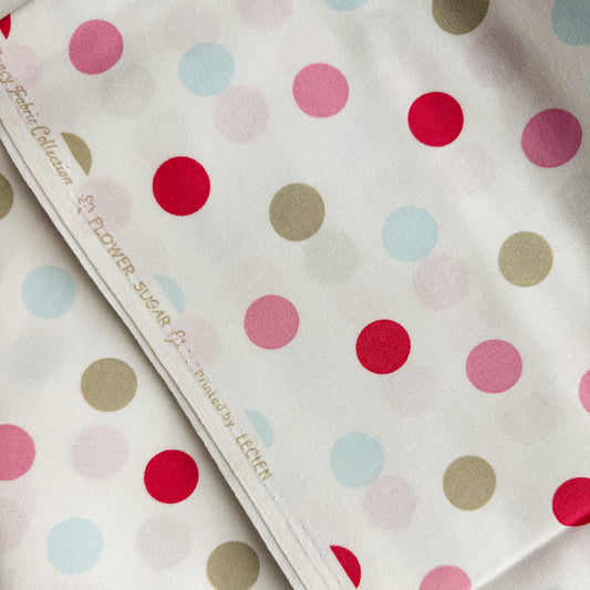Flower Sugar Large Dots on White | By the HY