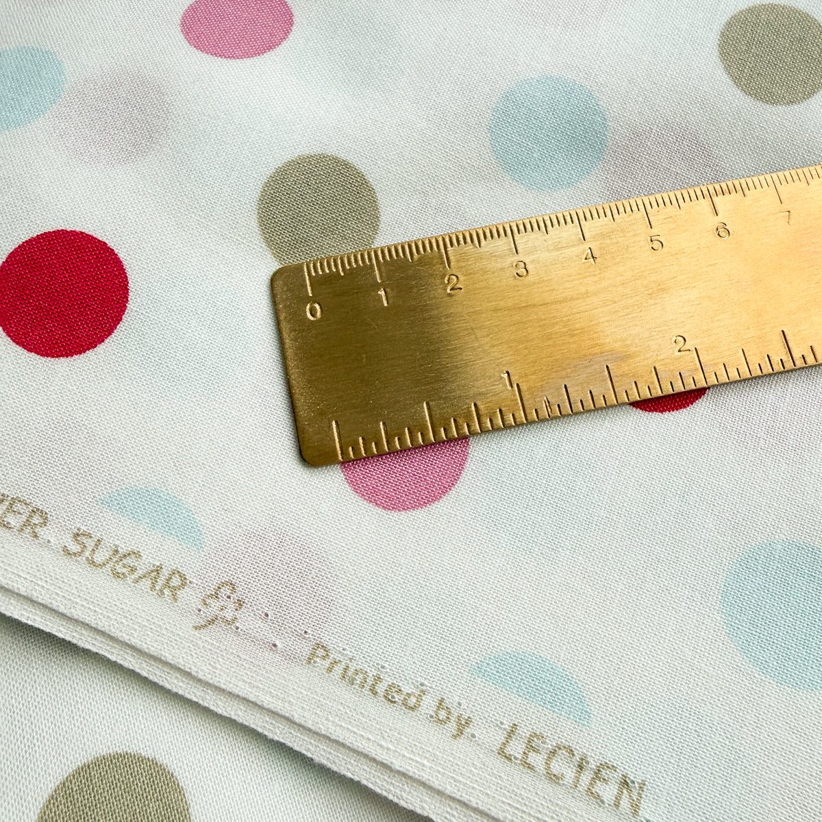 Flower Sugar Large Dots on White | By the HY