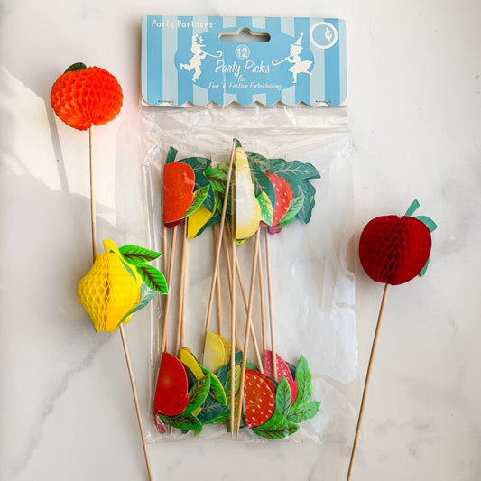 Fruit Party Picks | Set of Twelve