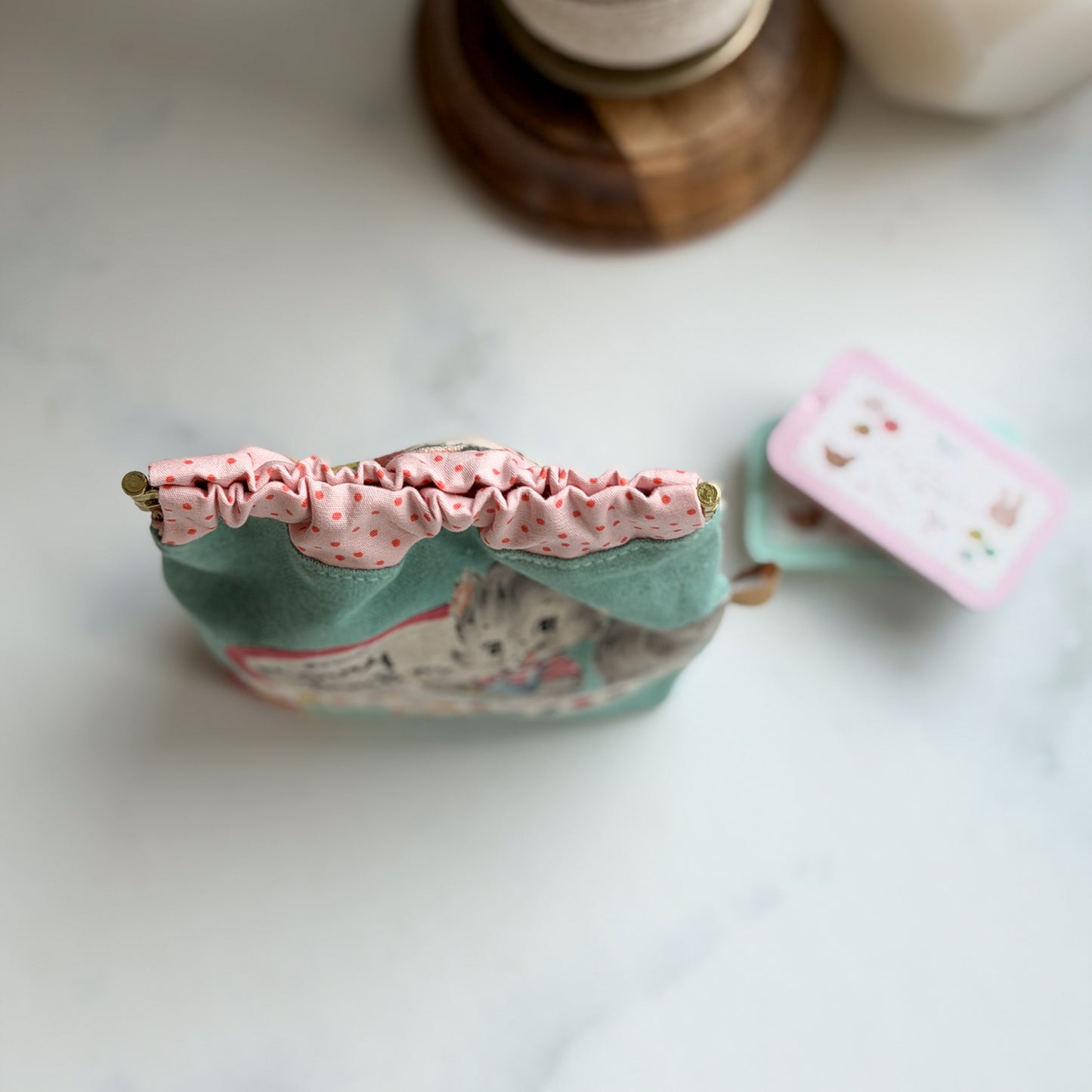 Spring Tea Karel Capek + Merry BonBon Flex Frame Pouch
