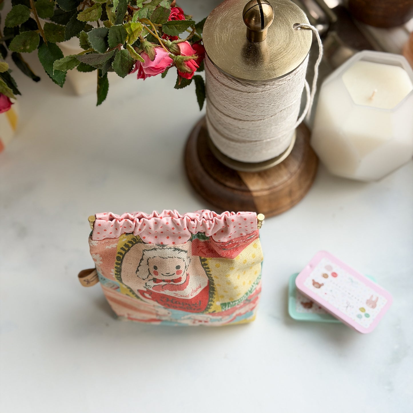 Spring Tea Karel Capek + Merry BonBon Flex Frame Pouch
