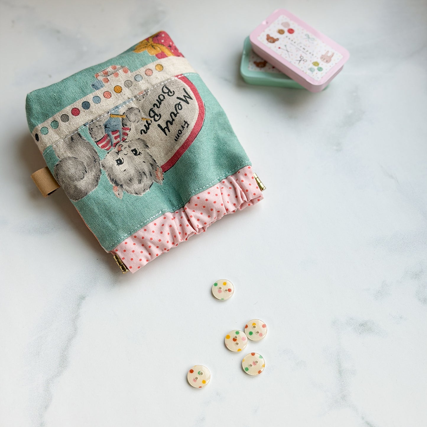 Spring Tea Karel Capek + Merry BonBon Flex Frame Pouch