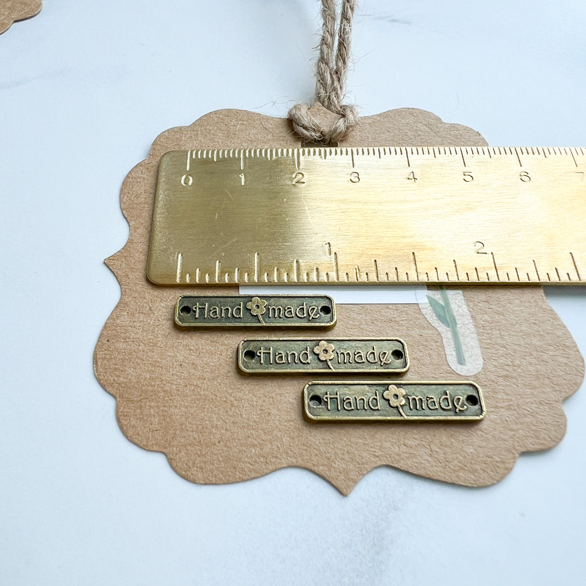 Hand made Metal Alloy Tag | Set of three