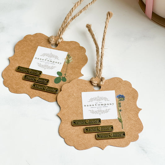 Hand made Metal Alloy Tag | Set of three