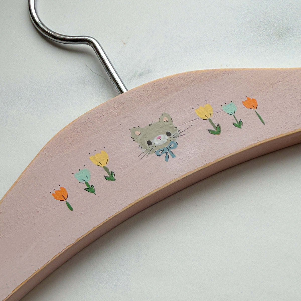 Cute Hand-painted Wood Baby Child Hanger | Choose Style