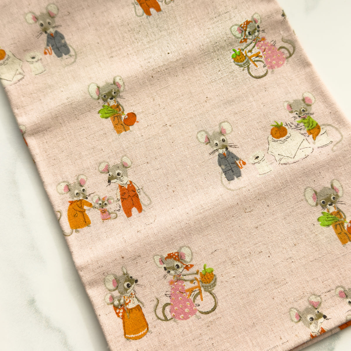 Heather Ross for Kokka Country City Mice linen cotton | Choose Color
