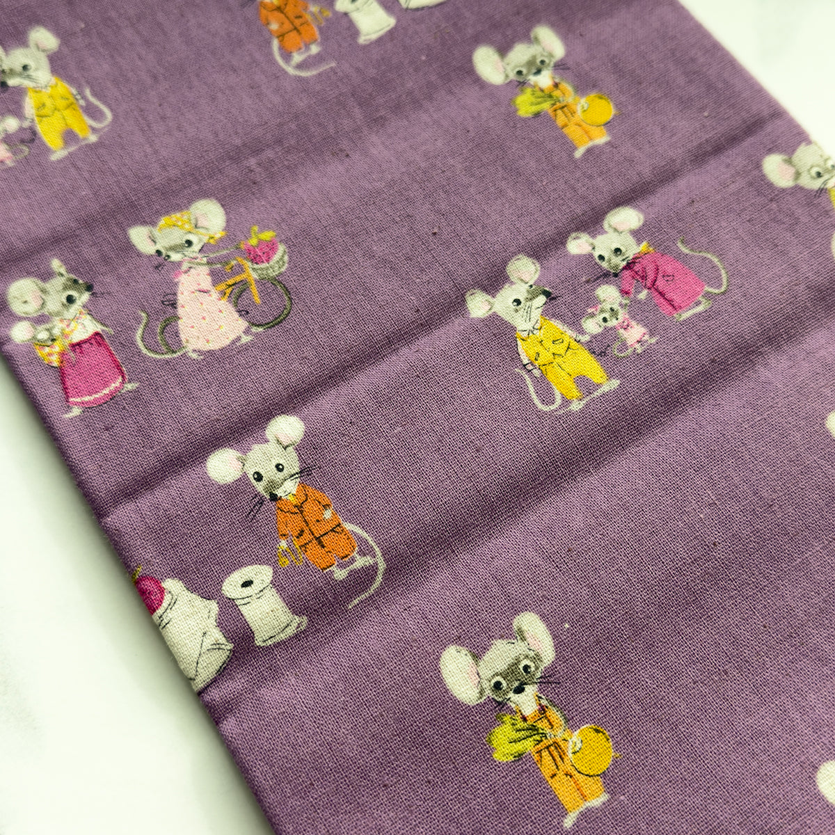 Heather Ross for Kokka Country City Mice linen cotton | Choose Color