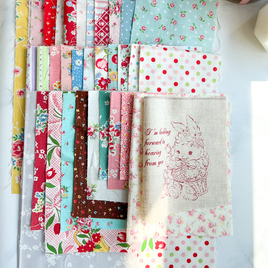 Rare Japanese fabric scrap bundle | No.3