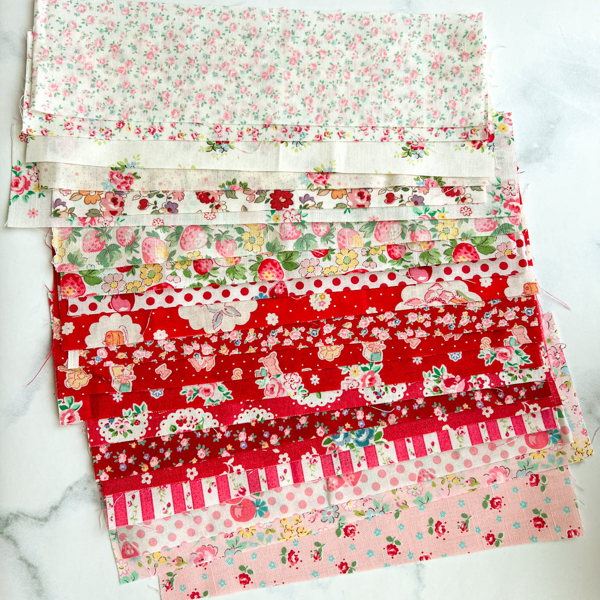 Pretty Fabric Strips Pouch— all Japanese and rare | No.1
