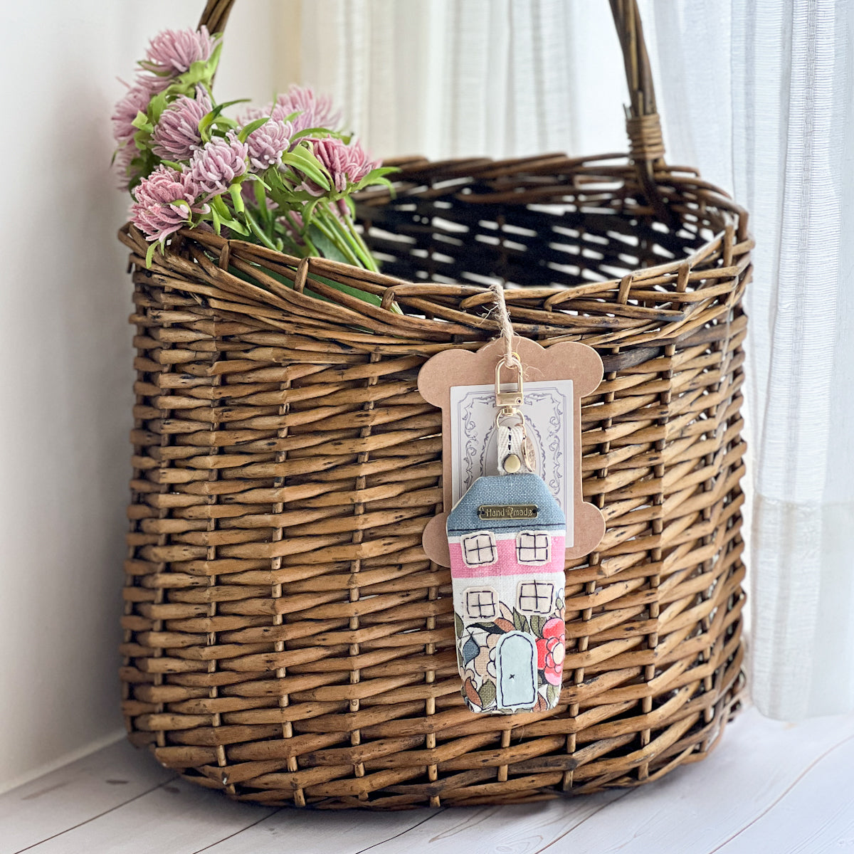 Lavender filled House sachet with Attachment and metal charm