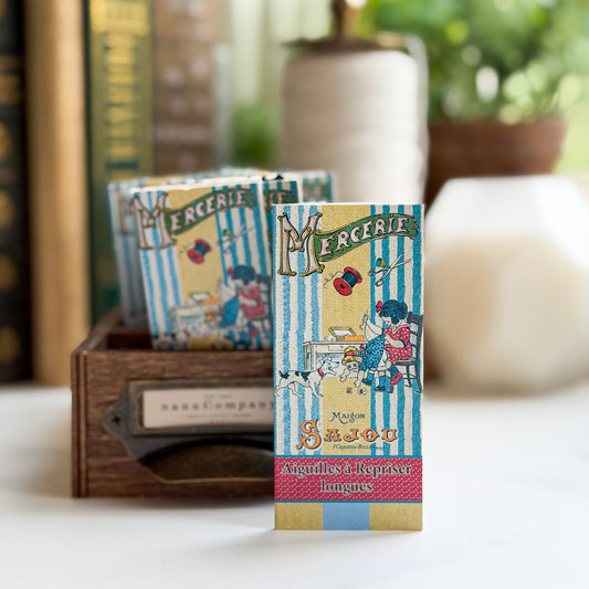 Sajou Long Darning Needles Little Girl Sewing | Booklet of Six Needles