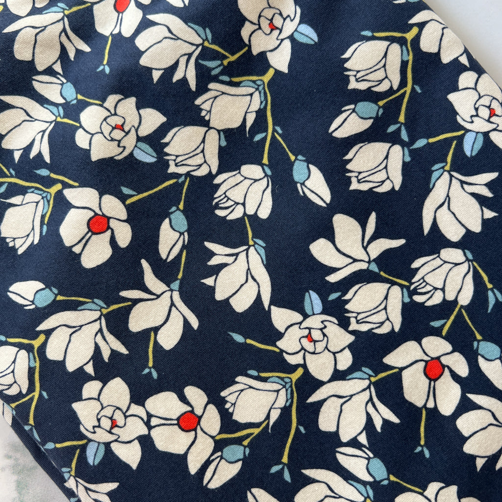 Magnolia Nightfall- Charleston KNIT fabric by Amy Sinibaldi | Half yard