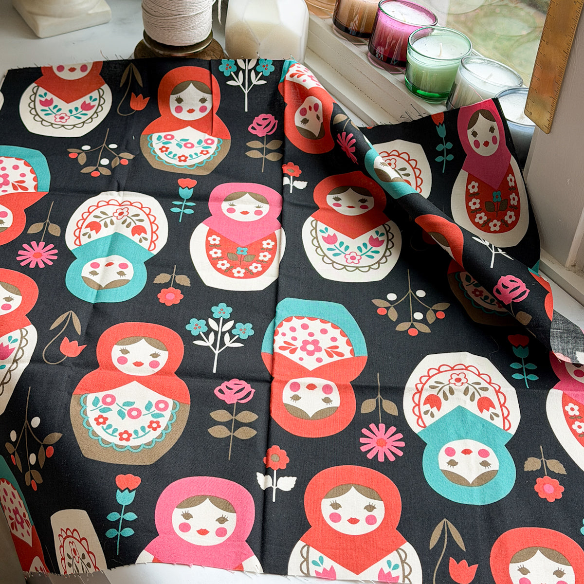 Matryoshka fabric by Trefle for Kokka | Choose Color