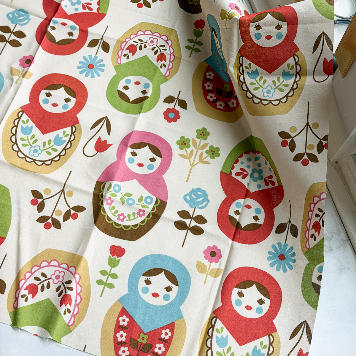 Matryoshka fabric by Trefle for Kokka | Choose Color