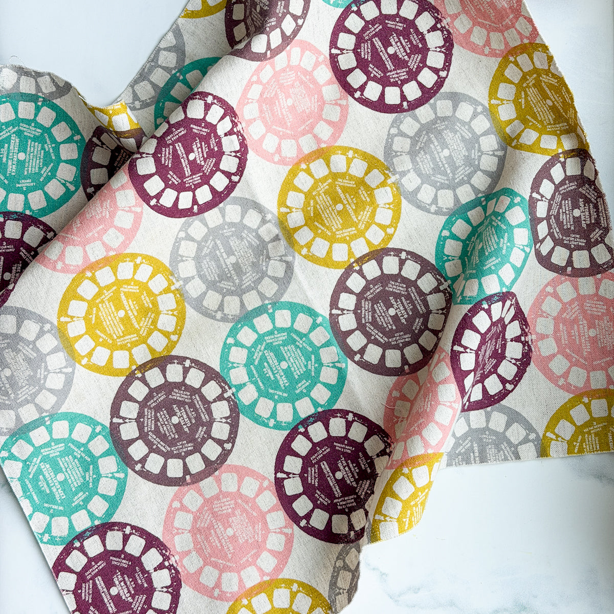 Original Cotton+Steel Playful Viewfinder Linen Fabric | Remnant