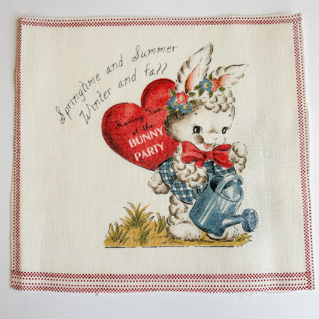 Merry Bon Bon on White Linen | Individual Square | No.6