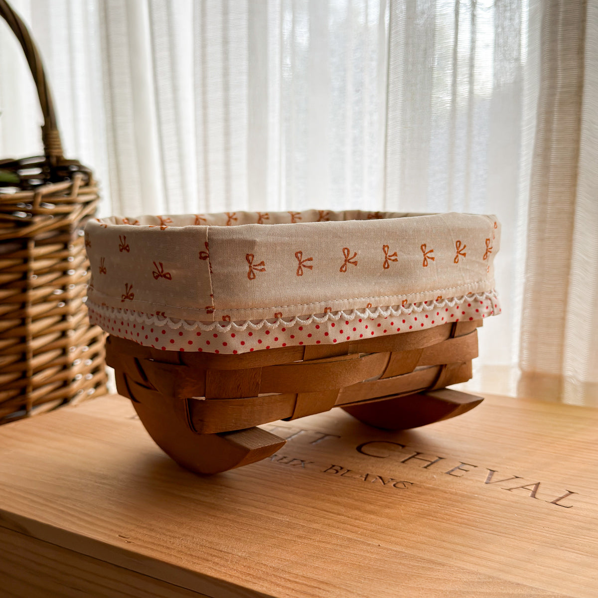 Vintage Rocker Basket + Bedding Set by nanaCompany