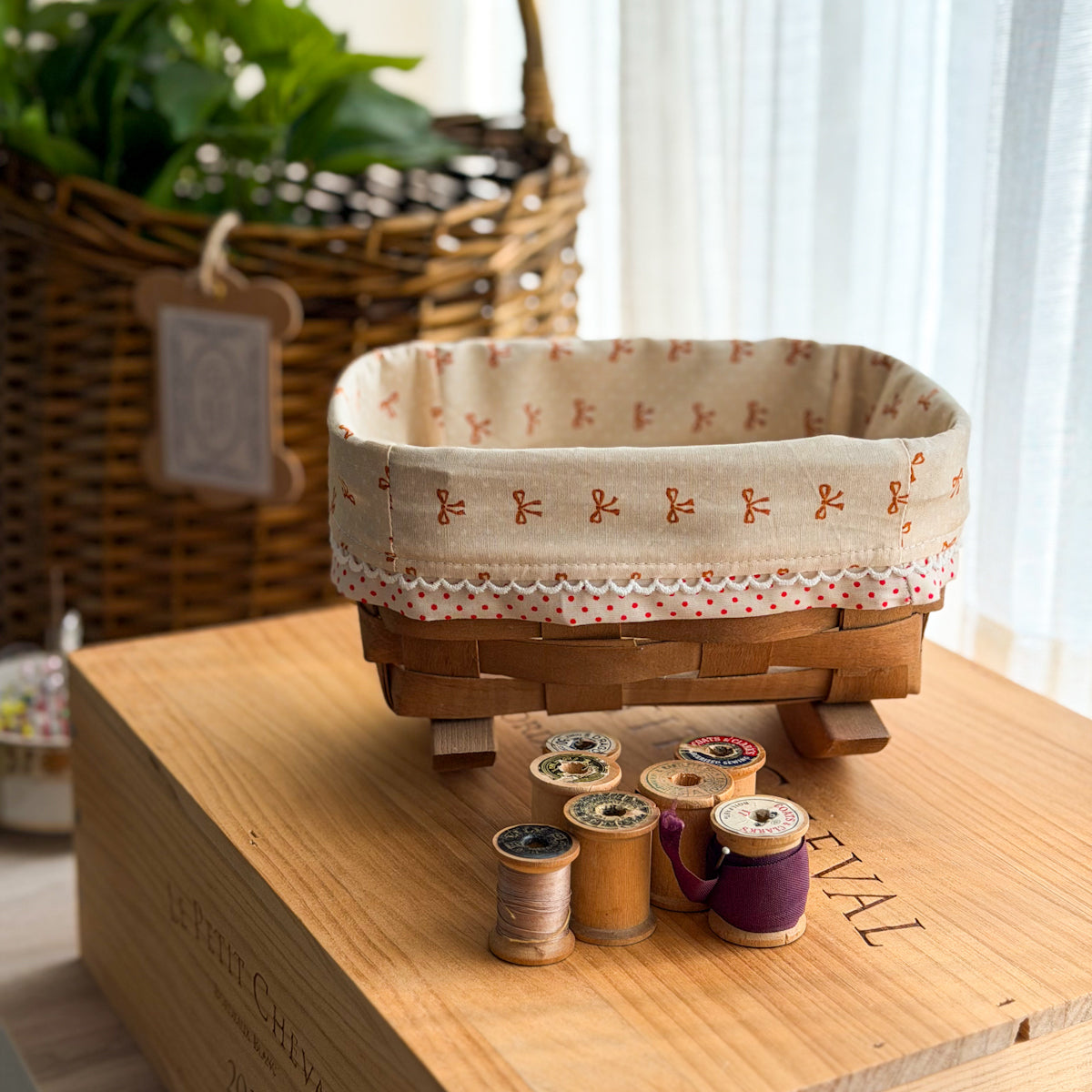 Vintage Rocker Basket + Bedding Set by nanaCompany