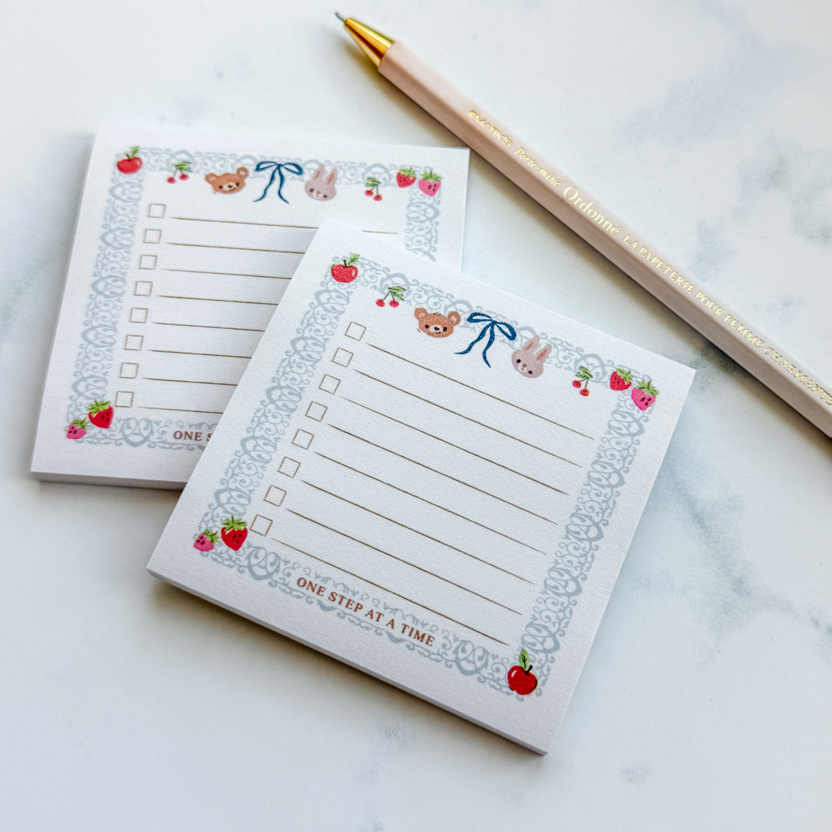 One Step at a Time | Fifty sheet Cute Check List Post-it Note pad