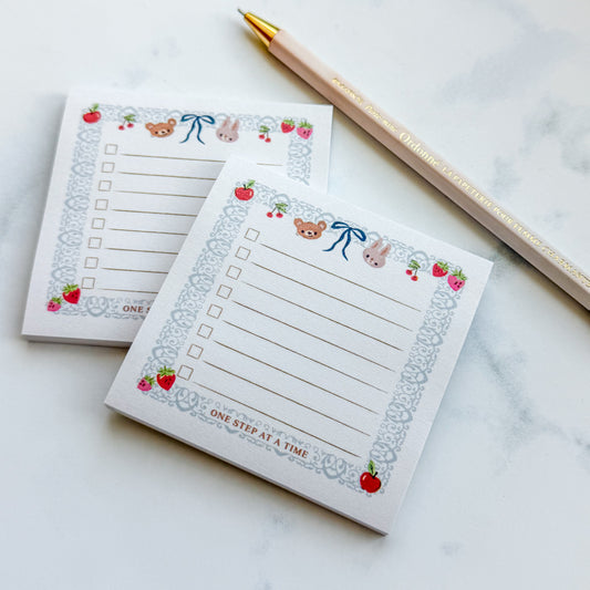 One Step at a Time | Fifty sheet Cute Check List Post-it Note pad