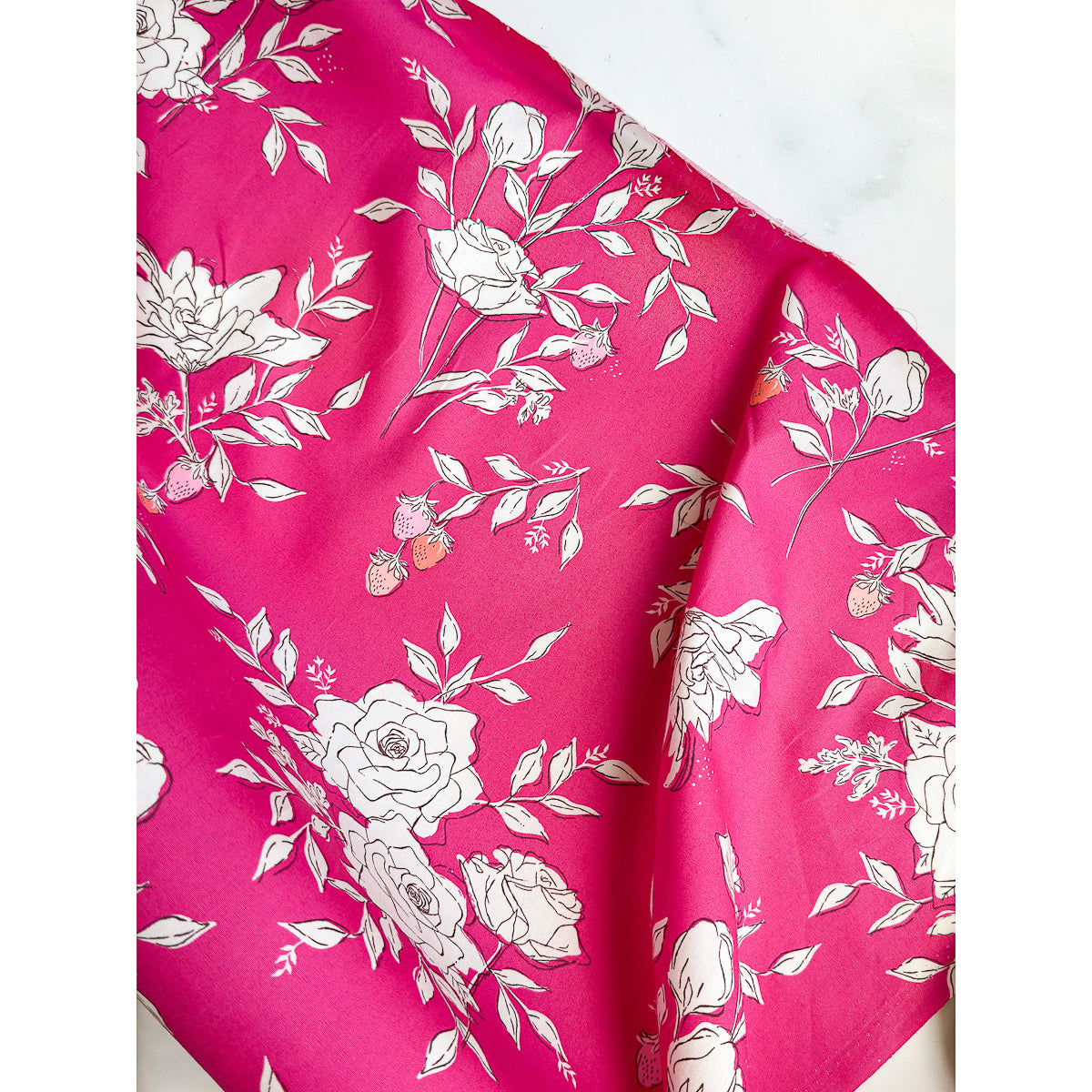 Pastoral- Magenta cotton quilting fabric by Amy Sinibaldi | By the Half Yard
