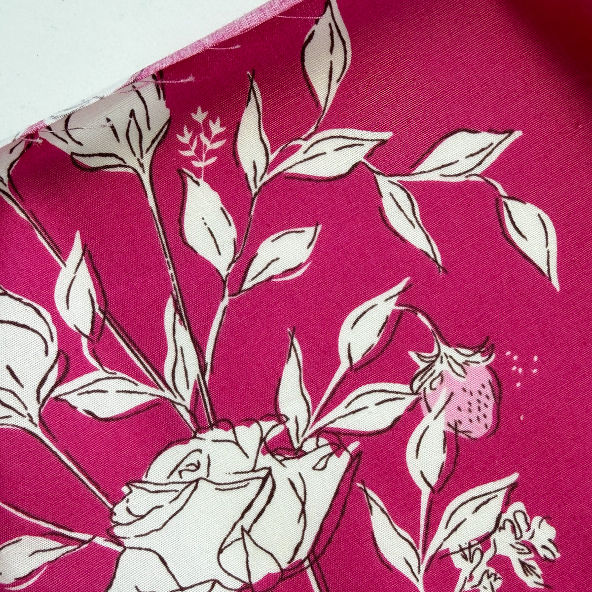 Pastoral- Magenta cotton quilting fabric by Amy Sinibaldi | By the Half Yard