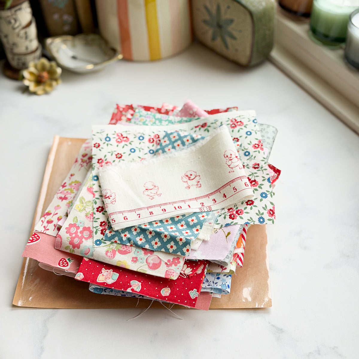 Patchwork and Sewing Scrap Pack | Assorted Favorite Fabrics