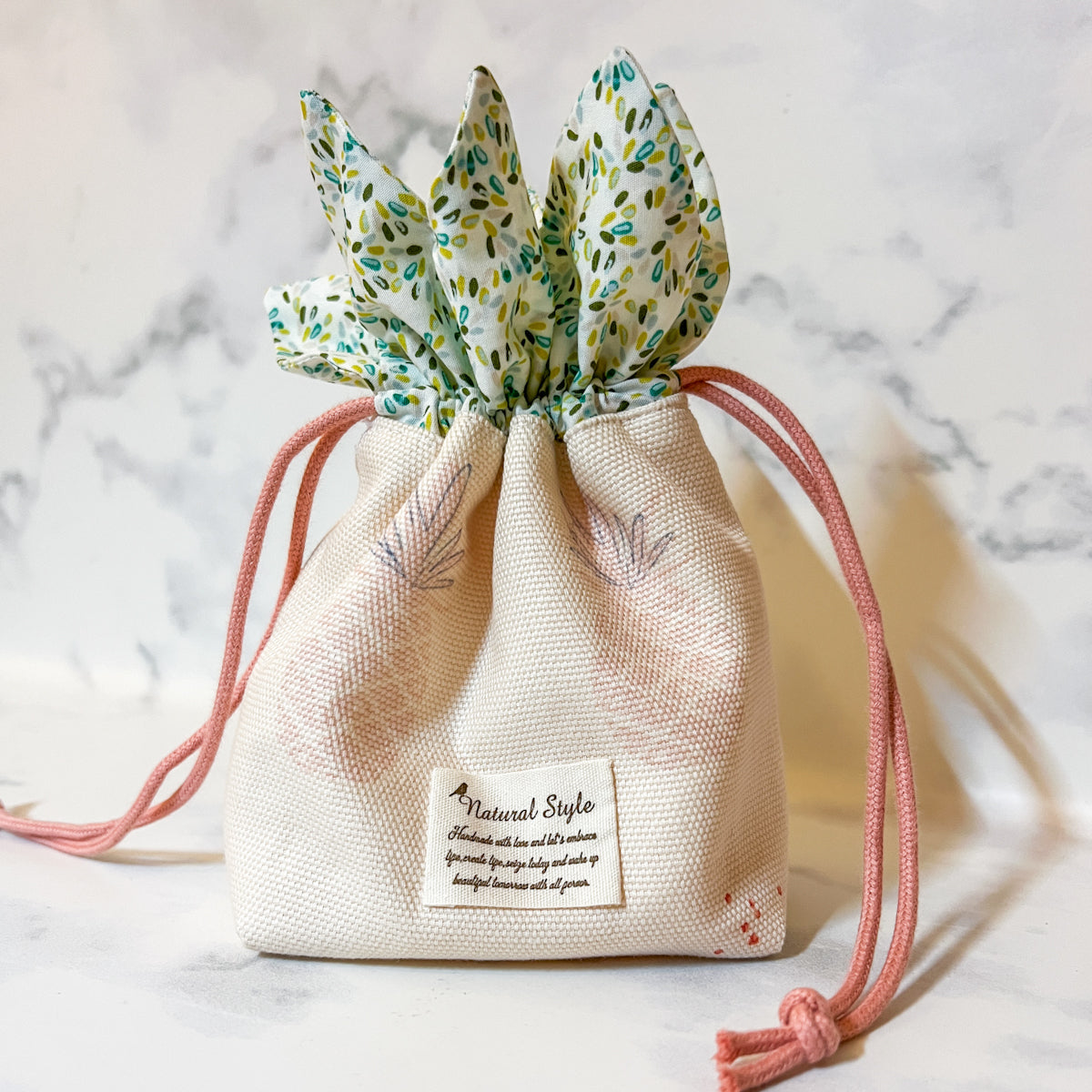 Cute Pineapple Canvas Drawstring Bag