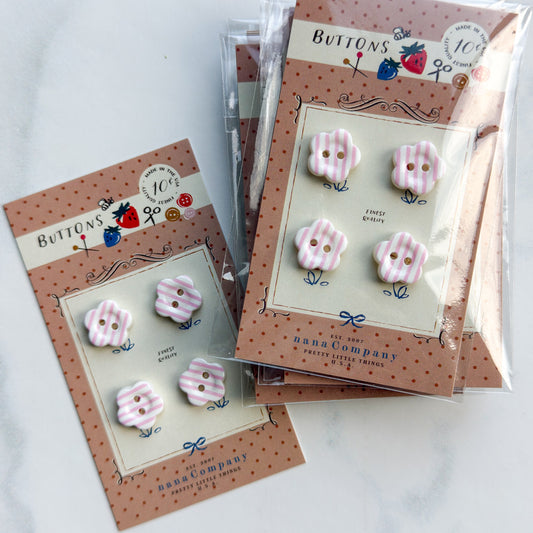 Candy Striped Buttons at nanaCompany