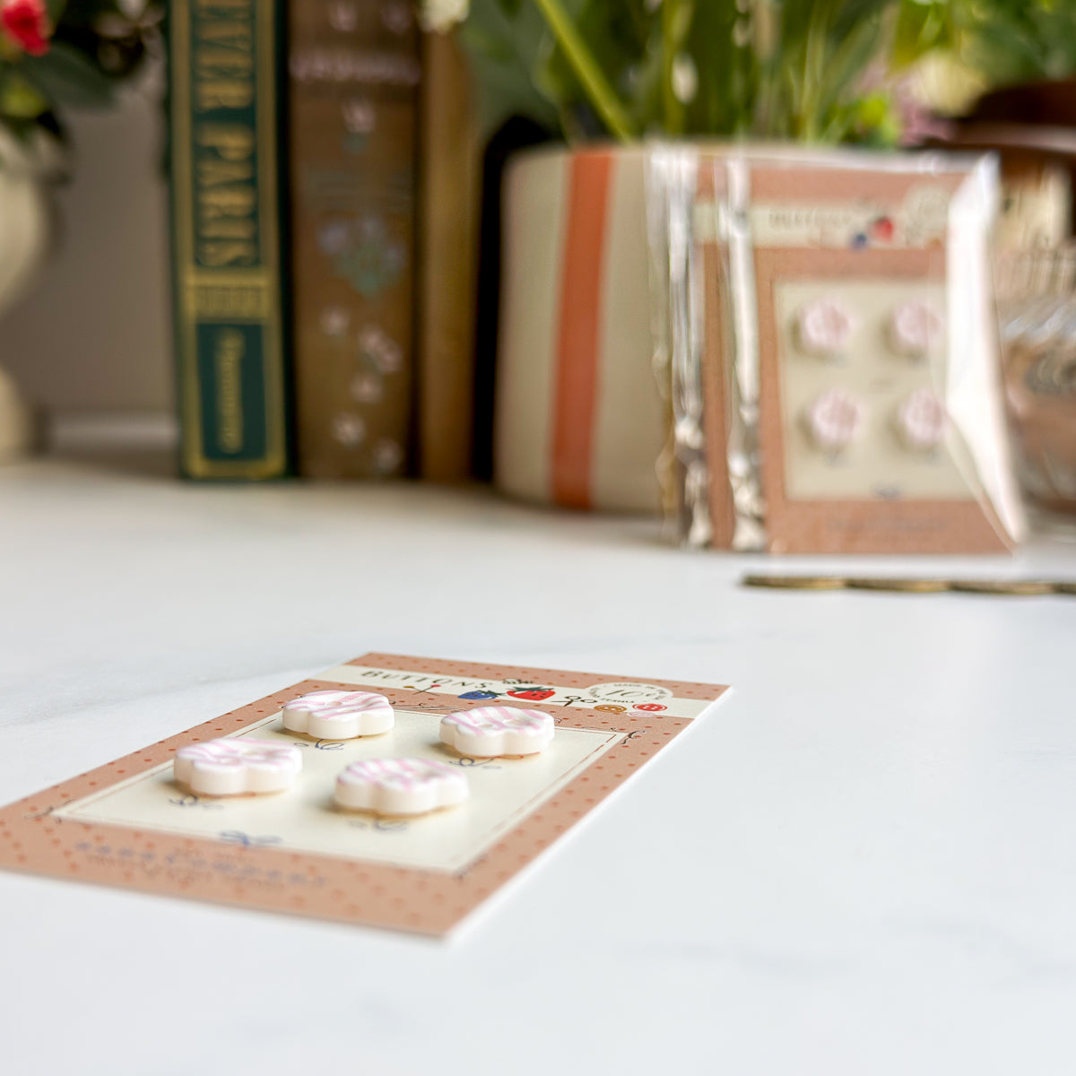 Candy Striped Buttons at nanaCompany