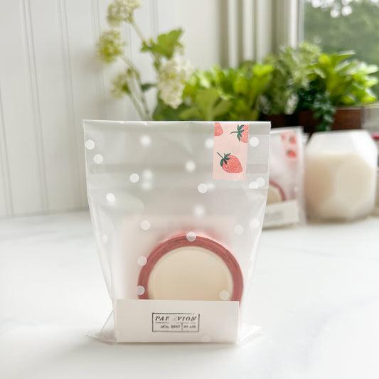 Pink Strawberry Washi Tape | Long roll