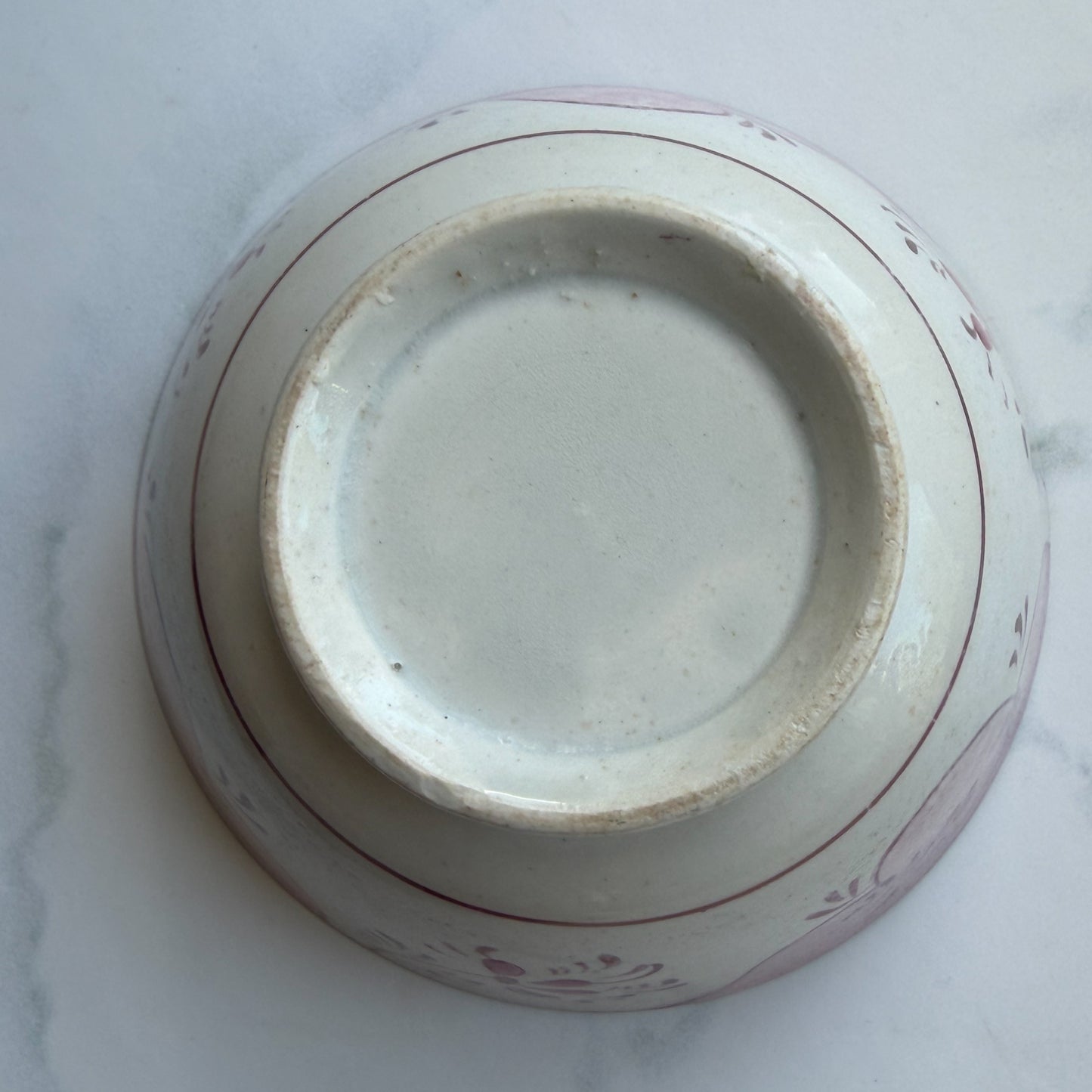 Lusterware Vintage Pink Flourish design Bowl