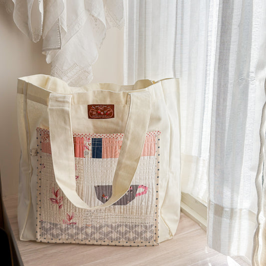 Canvas Tote Bag Shopper featuring Patchwork by nanaCompany
