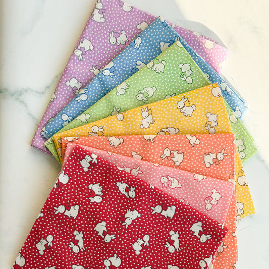 Rainbow of Repro 30’s Bunnies Bundle