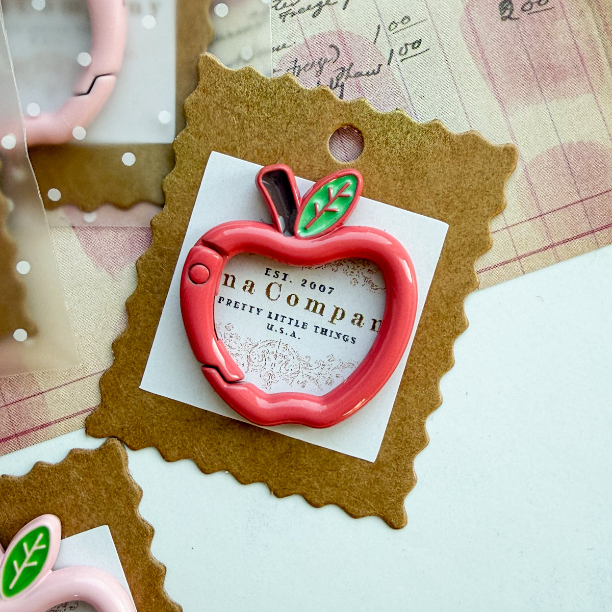 Cute Apple-shaped Carabiner clips clasp | Choose Color