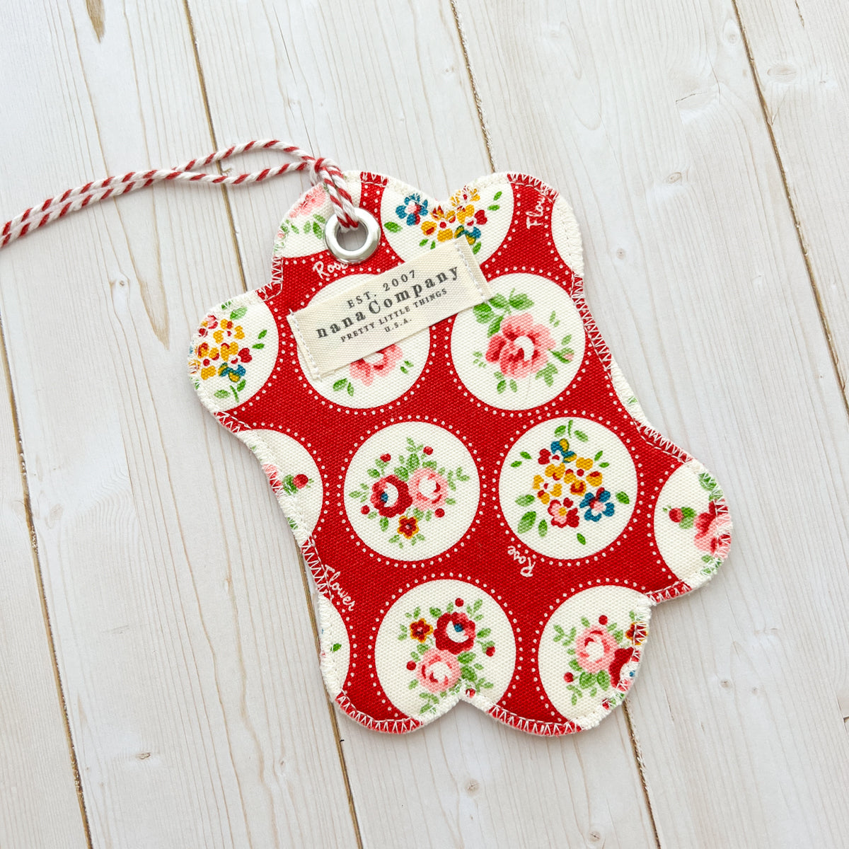 Handmade Fabric Bobbin | Three Yards Red Christmas Ribbon