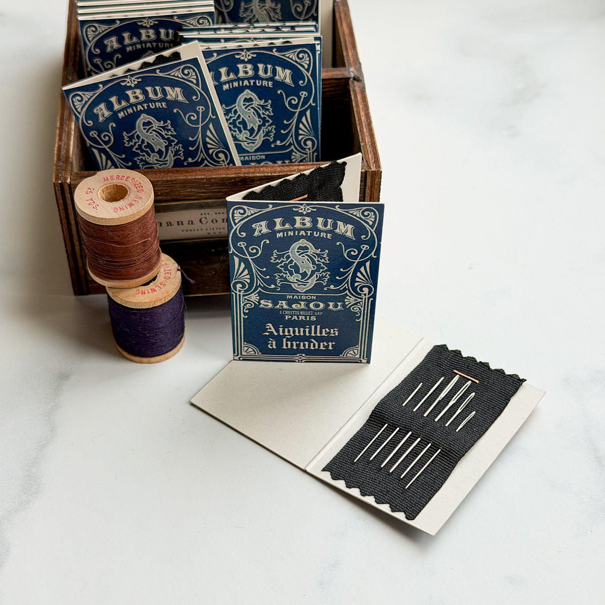 Sajou Miniature Album | Booklet of Six Embroidery Needles Round