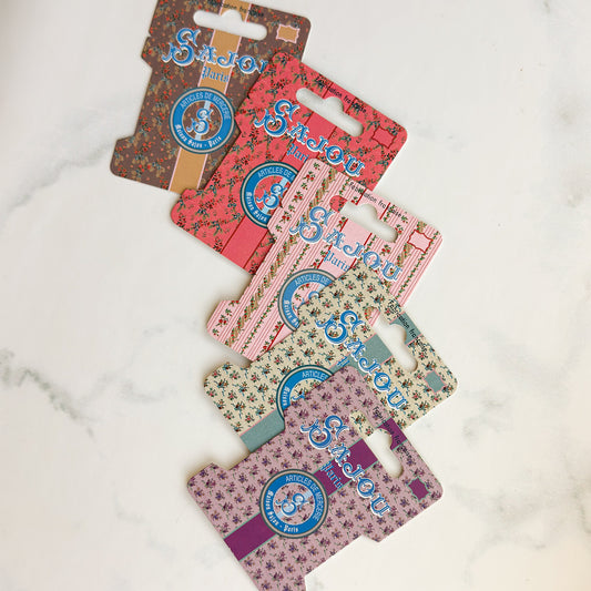 Sajou Ribbon Bobbin Cards | Floral Set of Six
