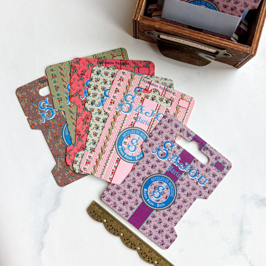 Sajou Ribbon Bobbin Cards | Floral Set of Six