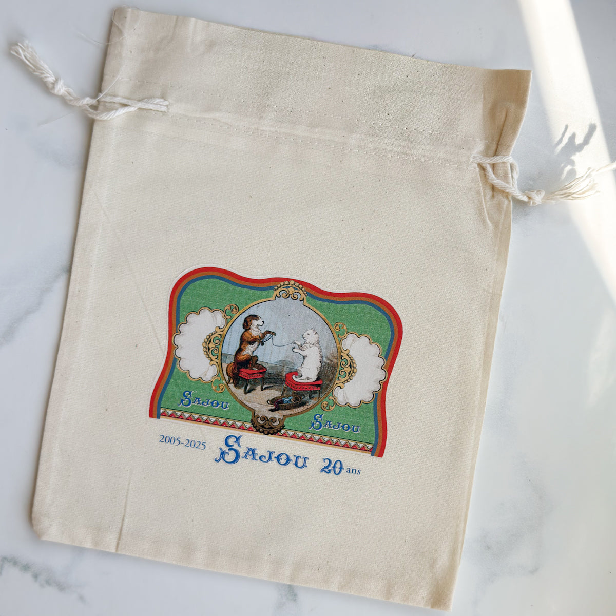 Sajou Small Cotton Project Drawstring Bag | Choose style